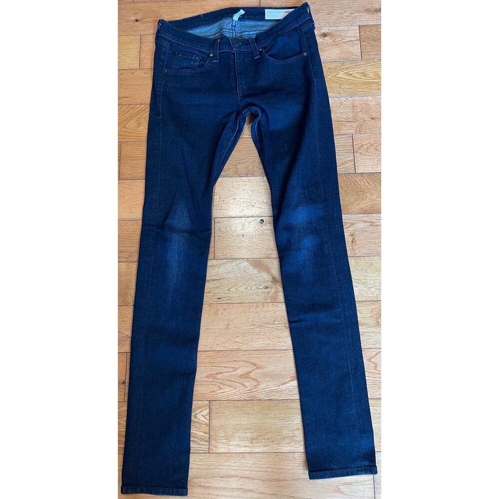 Rag‎ & Bone Women's Dark Wash Mid Rise Skinny Jeans Size 25 Made in USA